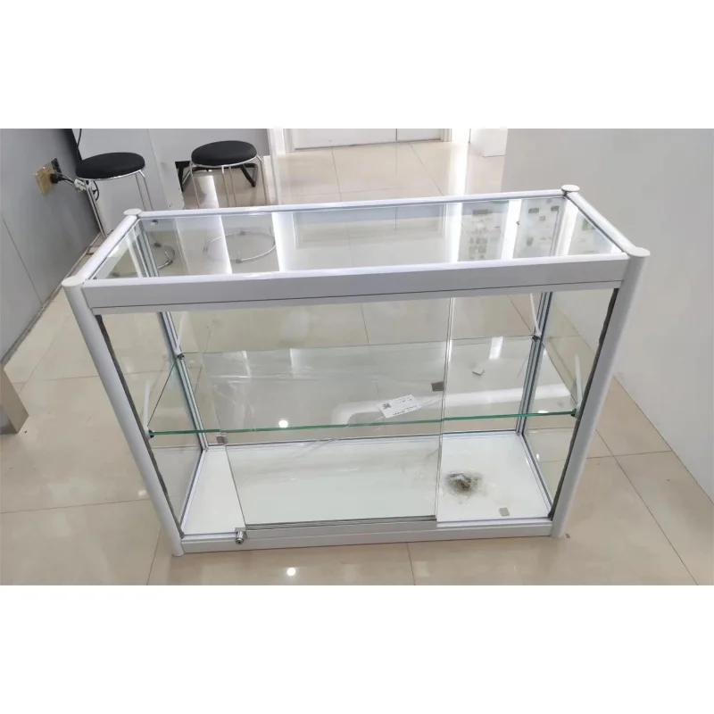 custom.Customized Trade Show Lockable Glass Display Cabinets 3 Years Warranty