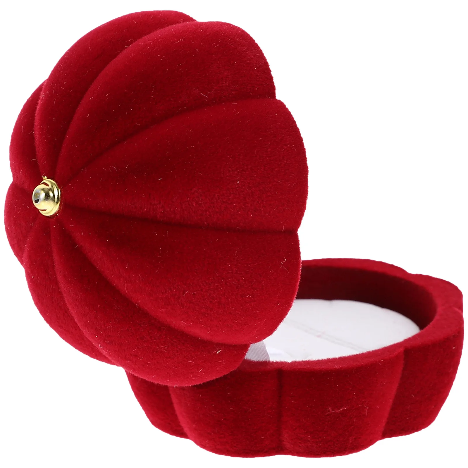 صندوق مجوهرات جميل على شكل يقطين، حامل هدايا مجوهرات خفيف الوزن مدمج لحفلات الزفاف وعيد الحب #5