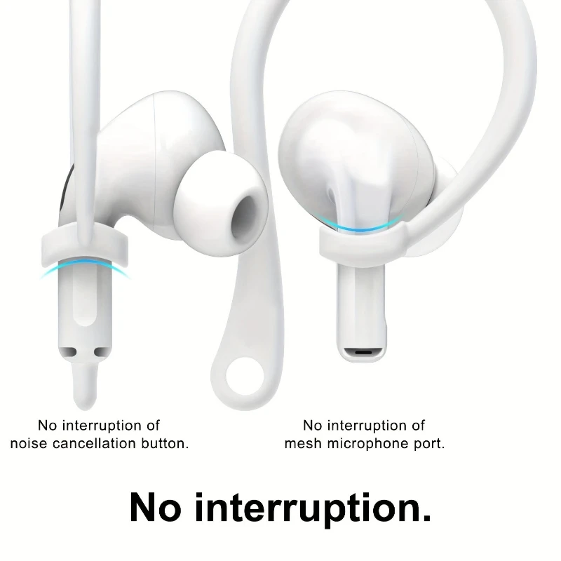 Silicone Ear Hooks For Apple AirPods Pro 2 Accessories Anti-fall Bluetooth Earphone Holder For Airpods 1 2 3 Pro Sports Earhooks