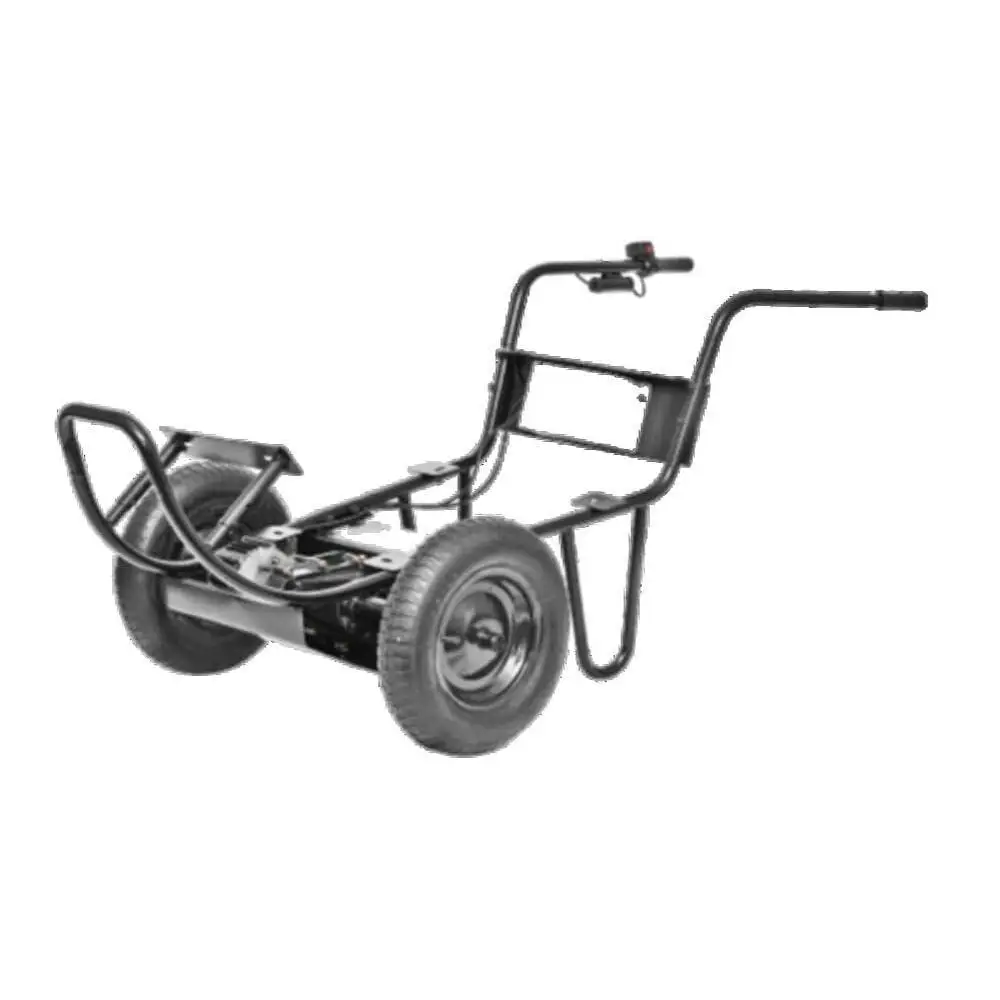 

Electric Power Assist Wheelbarrow 24V Battery Operated Steel Frame Forward/Reverse Control Ideal Hills and Heavy Loads Unisex