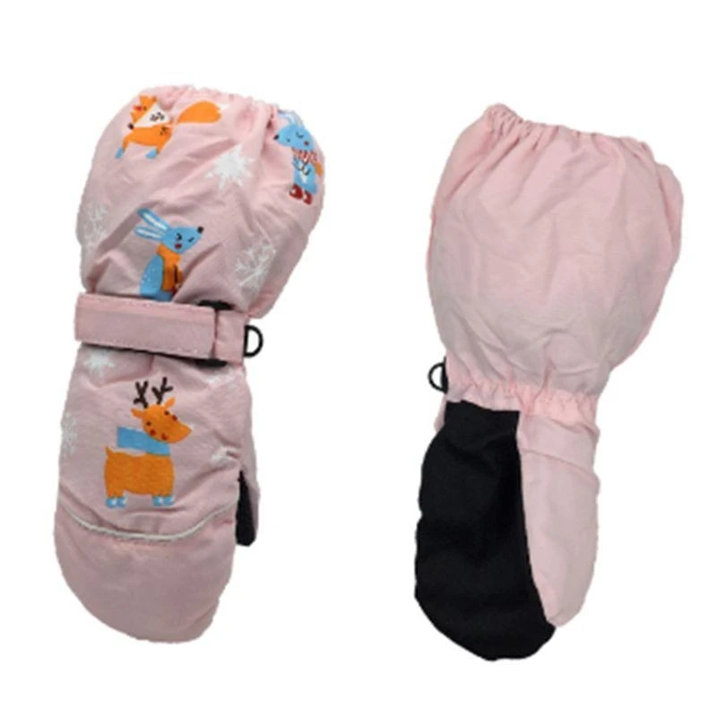 

J15U Kids Winter Warm Gloves Waterproof Boys Girls Snow Ski Gloves Snow Gloves