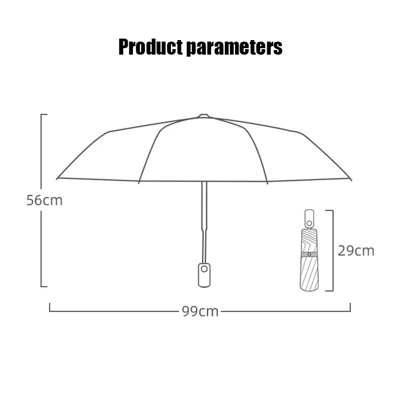 8 Ribs Mini Automatic 3 Folding Umbrella Rain Women Parasol Small Sun Umbrella Pocket Windproof Umbrellas For Outdoor Travel