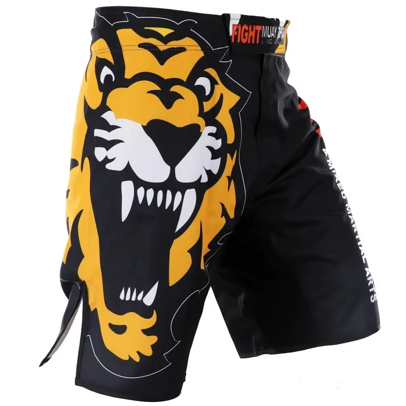 MMA Muay Thai Tiger Shorts,Sports Pants, Kickboxing BJJ Trunks, Training Fitness Pants Boxeo Sanda Boxing, Fighting Shorts
