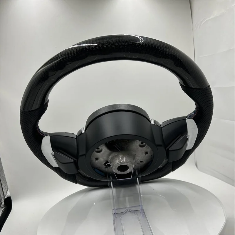 For BMW 5 Series 3 Series GT X1 X5 X3 X6 Z4 E90 M3 M5 T Style Carbon Fiber Steering Wheel Assembly With Horn Shell - view 2