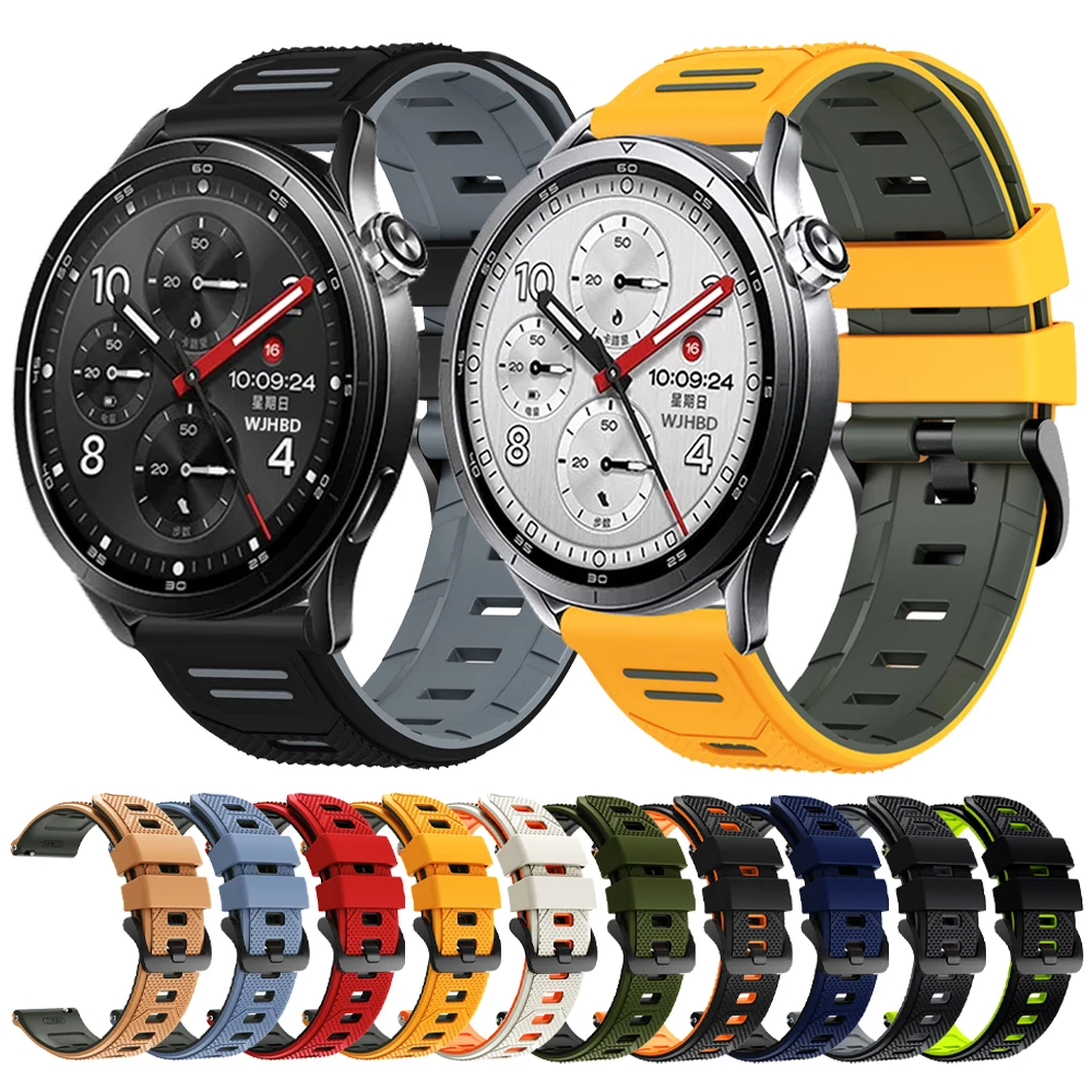 Sport Silicone Strap For Xiaomi Watch 5 2 Pro 22mm Watch Band Replace For Mi Watch S5 S4 S3 S2 S1 Active Watch Color 2 Bracelet