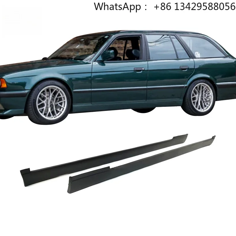 Car Body Kit for 1992 E34 Car Side Skirts Primed Fits on  5-Series E34 up 1987-1995 Also M-Technic ABS Plastic No Color