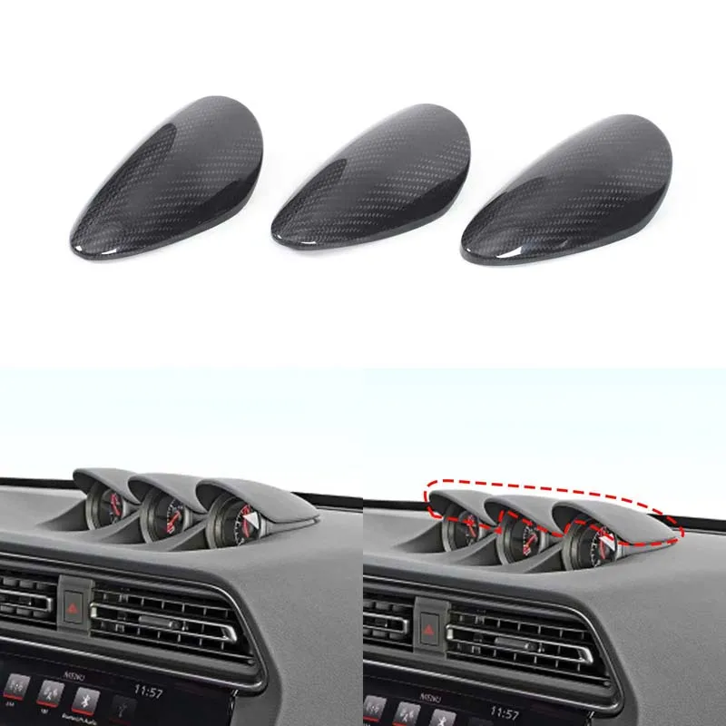 For 2009-2020 Nissan 370Z/400Z real carbon fiber instrument panel speed difference display meter decorative cover auto parts