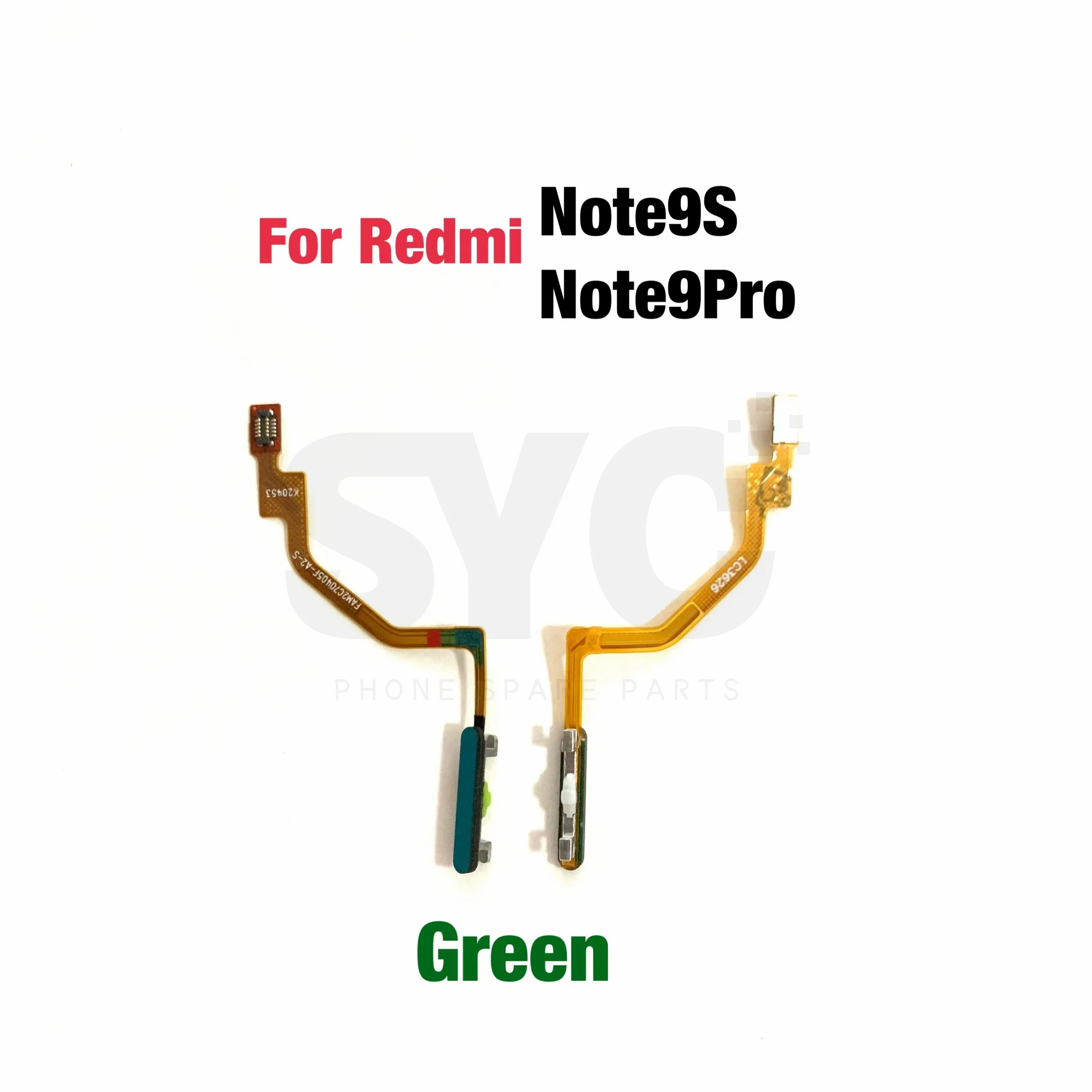 1Pcs original Fingerprint Scanner For Xiaomi Redmi Note 9 Pro Note 9S Home Button Fingerprint Menu Return Key Sensor Flex Cable