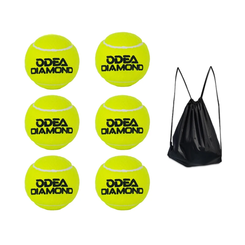 

ODEA Pressureless Tennis Balls Advanced Training Balls 60% Wool ITF Approved Amateur Game Practice Sport Tennis BalI 6Pcs