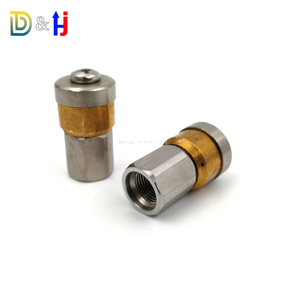 

High Pressure Sewer and Sewage Clean Nozzle G1/4 G3/8 And Accessory Bsp 1/4 G3/8 Nozzle Hose Metal Nozzle Rotating Sewer Nozzle