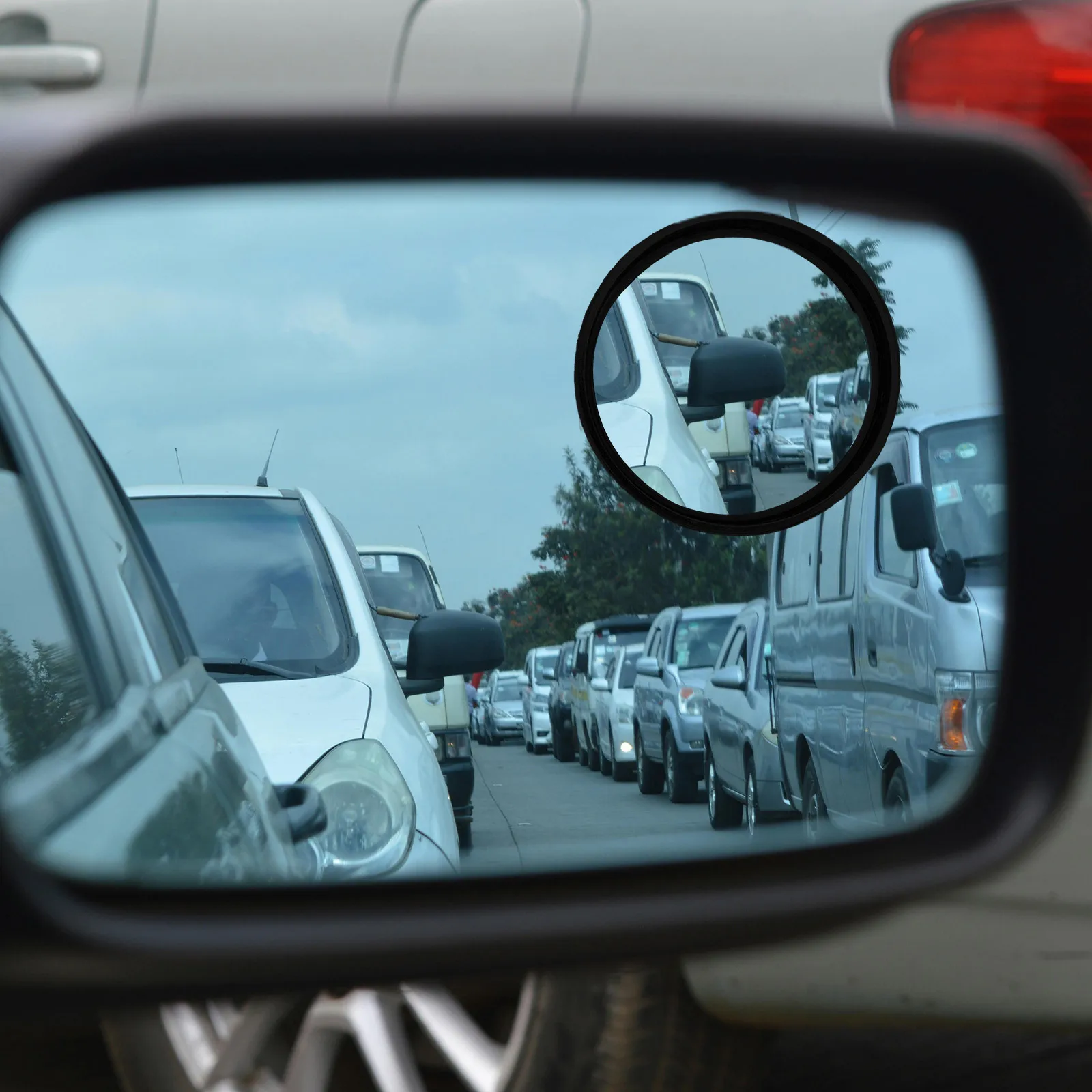 

1Pair Round Suction Cup Blind Spot Mirror 360 Degree Adjustable Wide Angle Side Rear View Mirror for Cars Suv Trucks Black