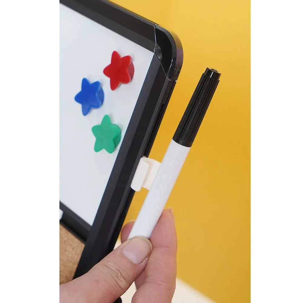 Magnetic Cork Message Board Rotate Stand Decorative Notice Pin Board Set Metal Frame Hanging/Free Standing