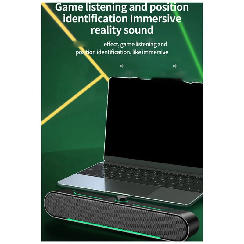 Neue Computer Lautsprecher Spiel Hohe Volumen LED Licht-Emittierende Desktop HIFI Stereo Lautsprecher Caixa De Soundbar