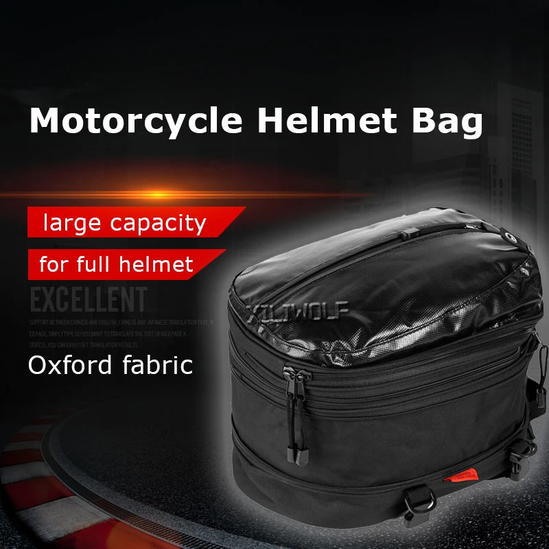 

For BMW R1200GS Motorcycle Tail Bag for Honda Africa Twin 1100 Cb500x Universal Back Seat Bag Large Waterproof Helmet Backage