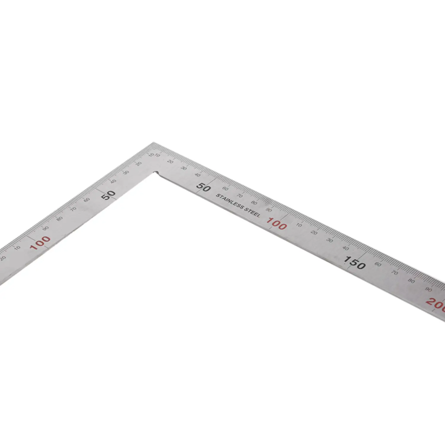 Stainless Steel 25x50cm 90 Degree Angle Try Square Ruler Measure Tool