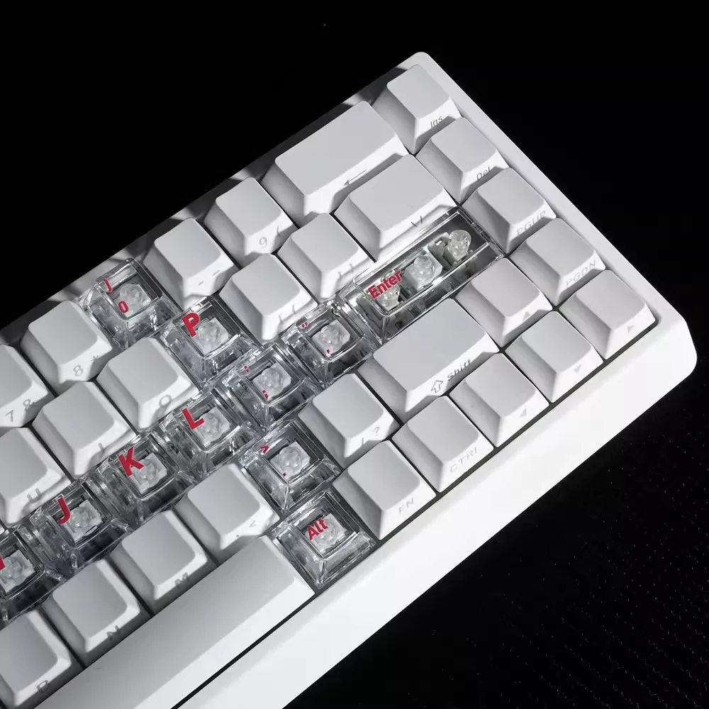 18 Keys/set Sword PC Transparent Keycap Cherry Profile Creative DIY Key Caps UV Process Keycaps For MX Switch Keyboard