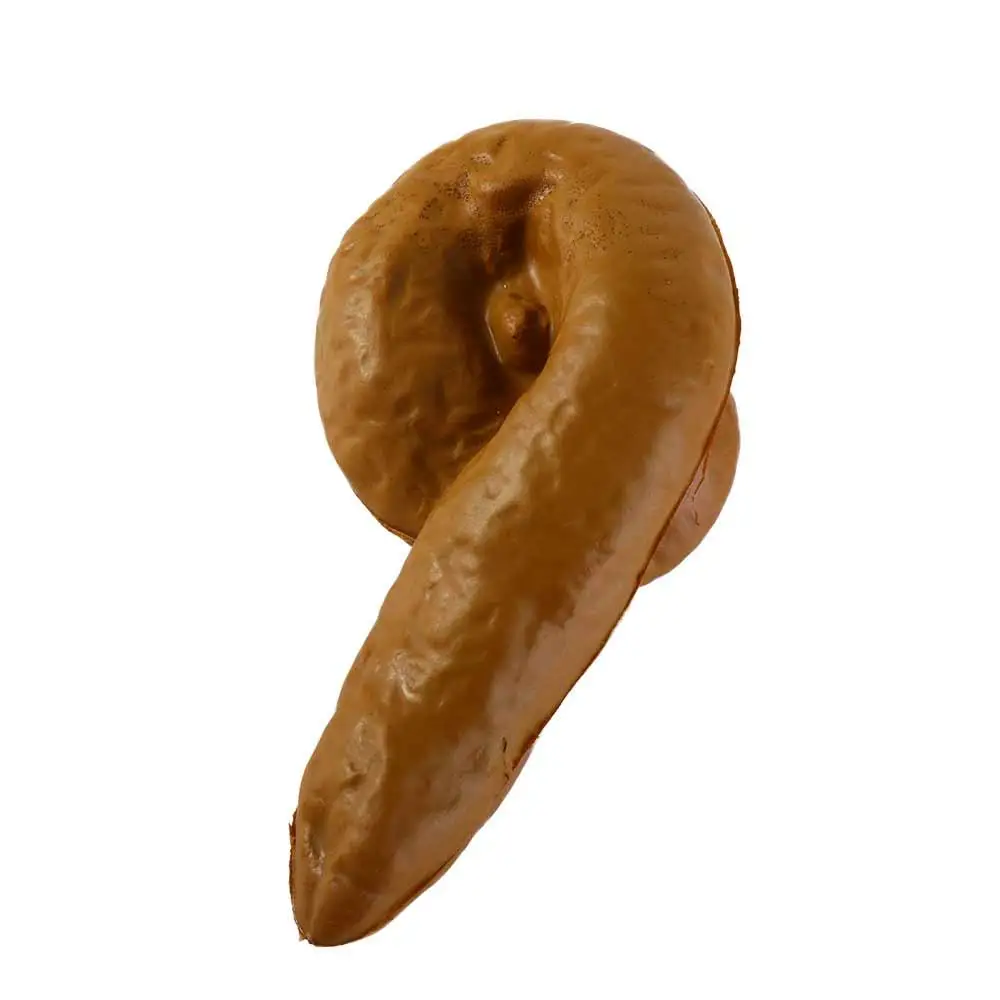 อึที่สมจริง Prank ปลอม Poop อึคลาสสิกชิ้นอะึปลอม Turd พลาสติกสีน้ําตาล Amazing Turd Gag Party Supplies