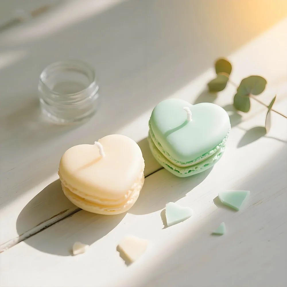 Macaron 3D Silicon Mold for Candle Soap Making Fondant Cake Molds Chocolate Candy Dessert Decor DIY Art Crafts Baking Mould Tool