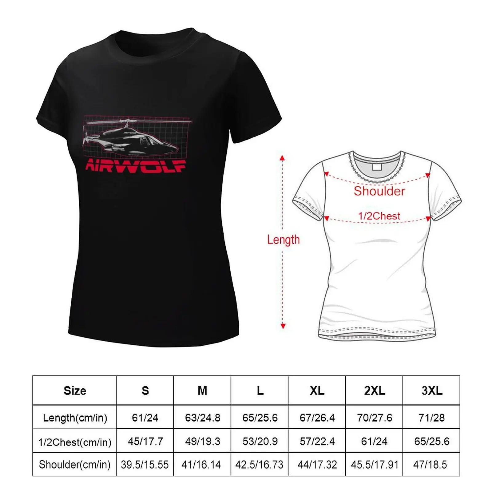 Airwolf T-Shirt t shirts for Womens Women clothing spring clothes Women 2024