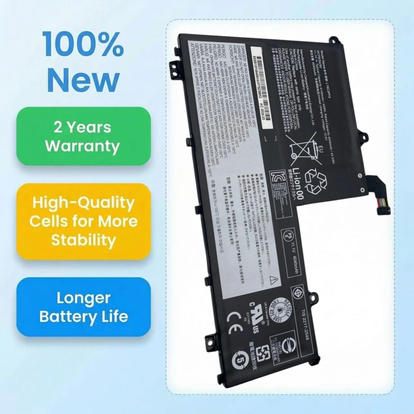 New L19C3PF9 Laptop Battery For Lenovo Thinkbook 14-IIL 15-IIL 20SM L19C3PF0 L19C3PF1 SB10V25242 20RW005FUS L19M3PF9 5B10W67364