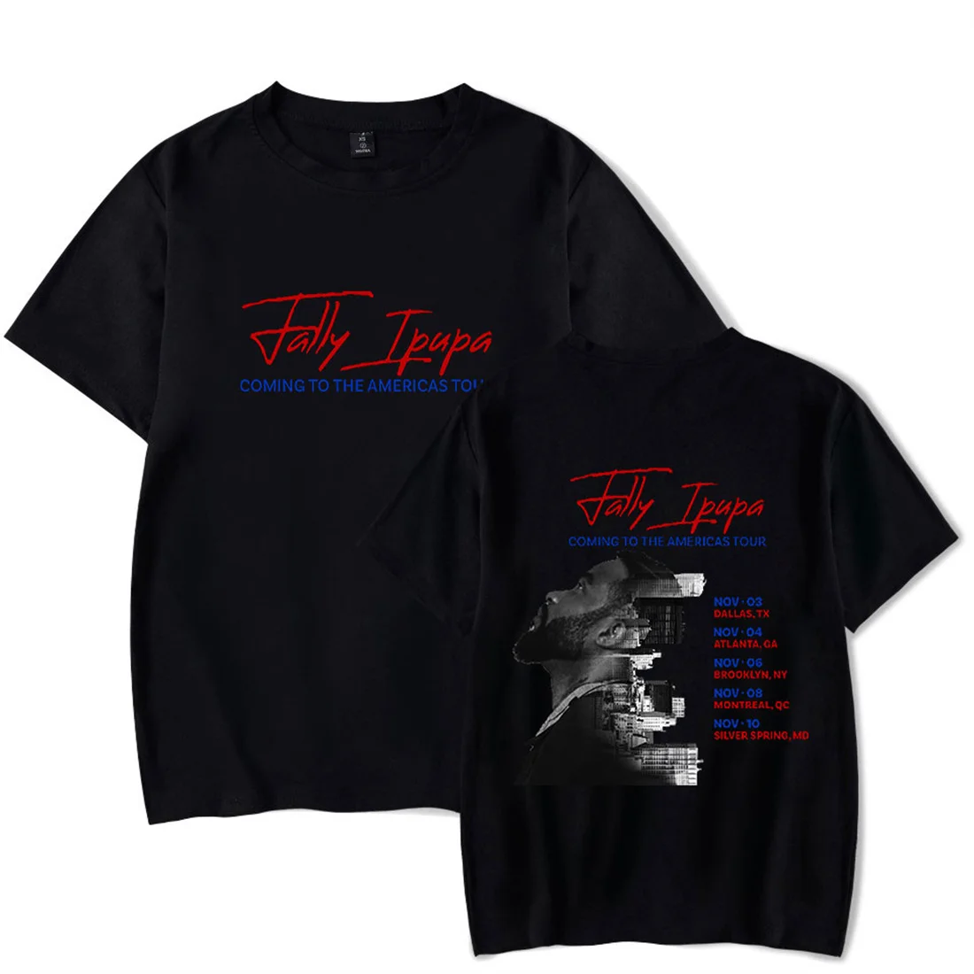 فالي إيبوبا قادم إلى جولة الأمريكتين تي شيرت عادية كم قصير الرجال النساء تي شيرت موضة Crewneck بلايز الهيب هوب قميص