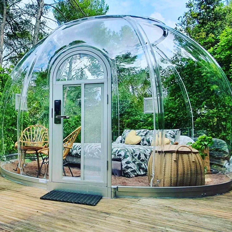

Fully Igloo Transparent Clear PC Dome Glamping Geodesic Tent for Sale
