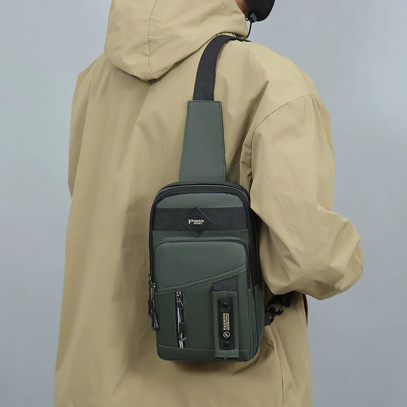 

Универсальная и многофункциональная сумка через плечо, мужские повседневные нагрудные сумки, простые, портативные, подходят для поездок на работу и бизнеса