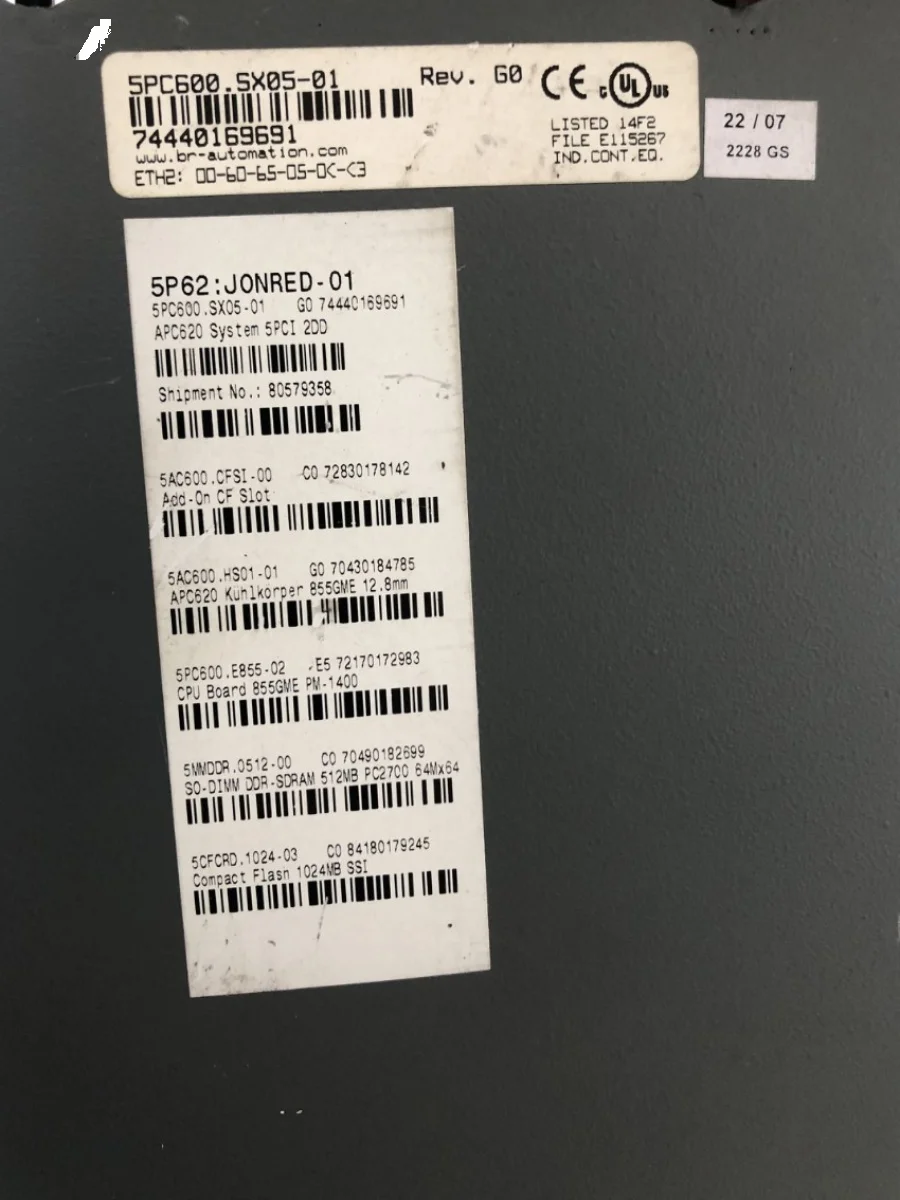 B & R Industrial Computer 5PC600.SX05-01 Original Spot 90% New Bargaining