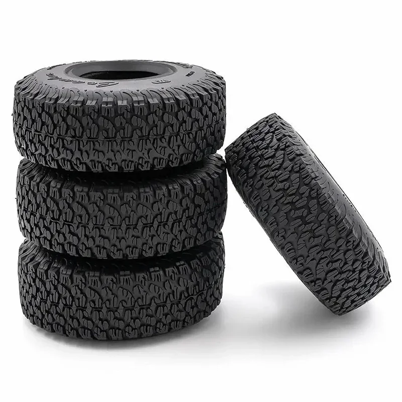 RC Tires 1.9inch 4Pcs RC Rubber Tyre Set Wheel Tires for 1:10 RC Crawler Axial SCX10 90046 SCX10 III AXI03007 Tamiya CC01 D90 Y8