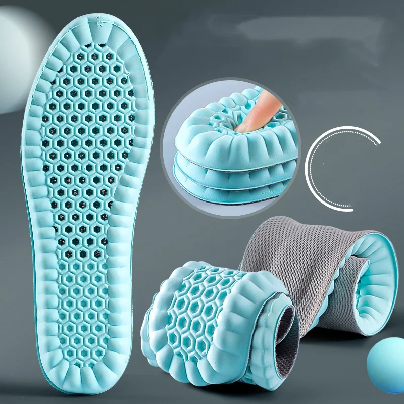 

Sports Insoles Sweat-absorbent Odorless Breathable Soft Soles Shock-absorbing And Comfortable Arch Highly Elastic Insoles