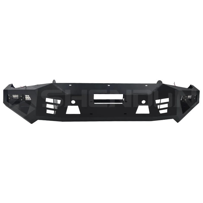 Front Bumper With LED Lights Bull Bar Nudge Bar for NISSAN NAVARA FRONTIER 2008-2015