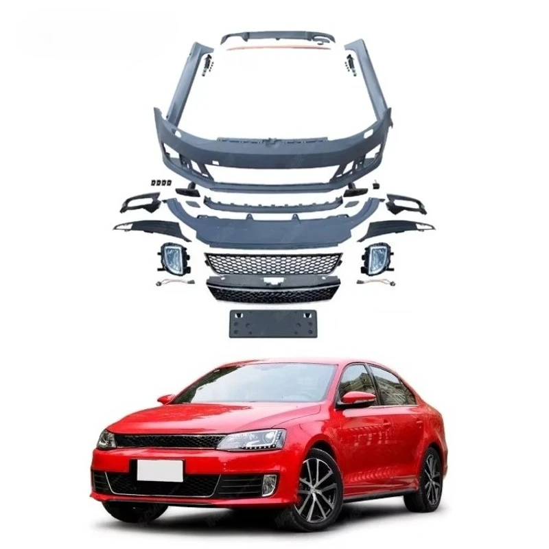 

Car Accessories GLI Style Body Kit for Volkswagens Sagitar 2012 PP Front Bumper Grille Side Skirts Rear Diffuser Body Kit