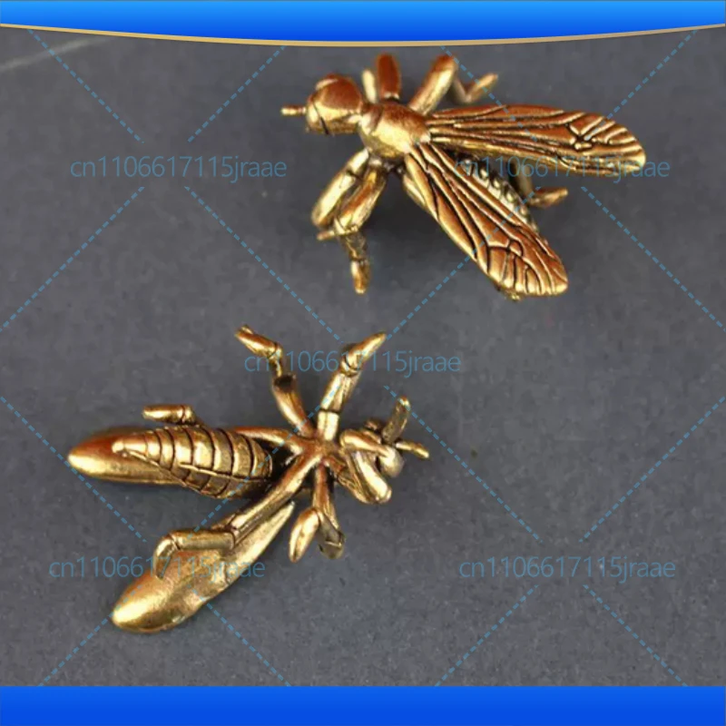 Solid Brass Mosquito Statue​ - Vintage Insect Sculpture for Home Office Desk Decor, Unique Conversation Starter and Gift Idea