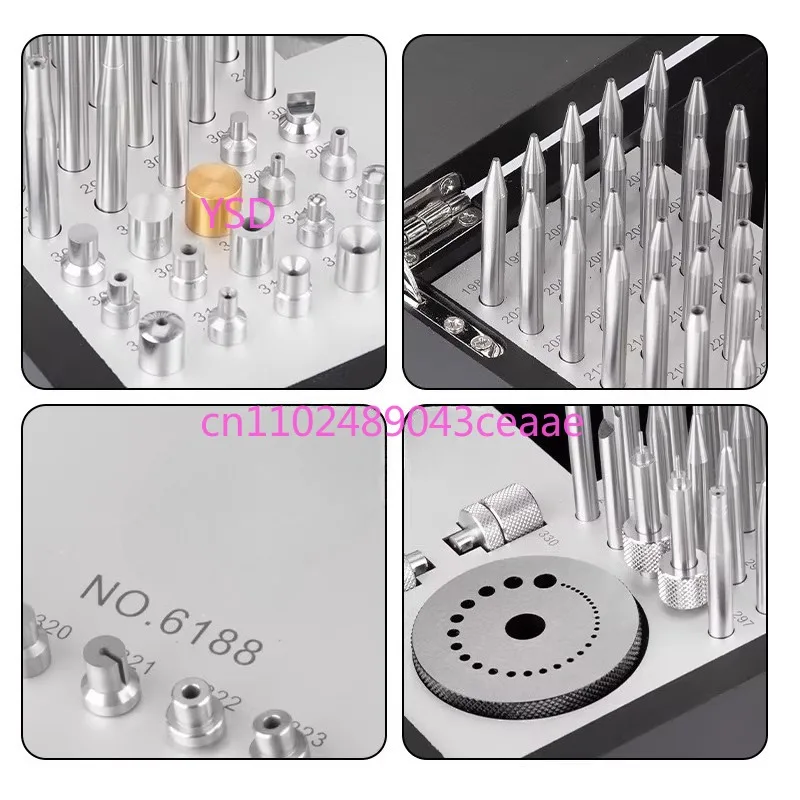 Watch Repair Tools 130 Precision Punches  Table Set Watch Movement Balance Wheel Pendulum Shaft Disassembly and Assembly Tool