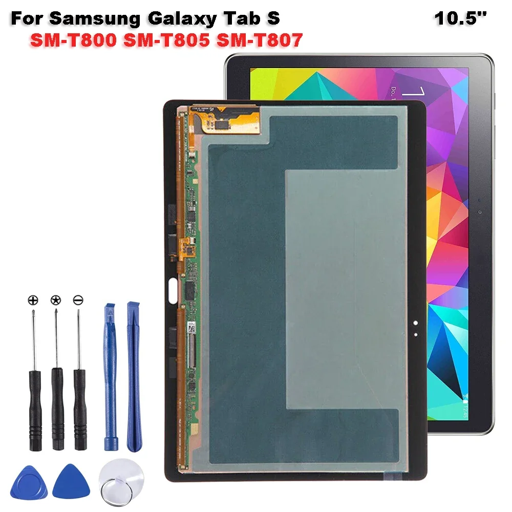 

New For Samsung Galaxy Tab S T800 T805 T807 SM-T800 SM-T805 SM-T807 10.5" LCD Display Touch Screen Digitizer Glass Assembly