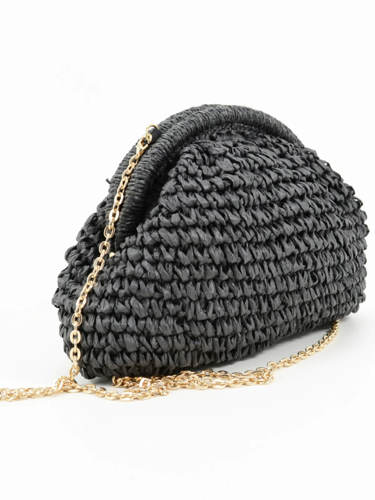 

Summer New Small Size Paper Reed Woven Crossbody Handbag Faionable Handmade Basketweave Clutch Bag for Casual Ocns