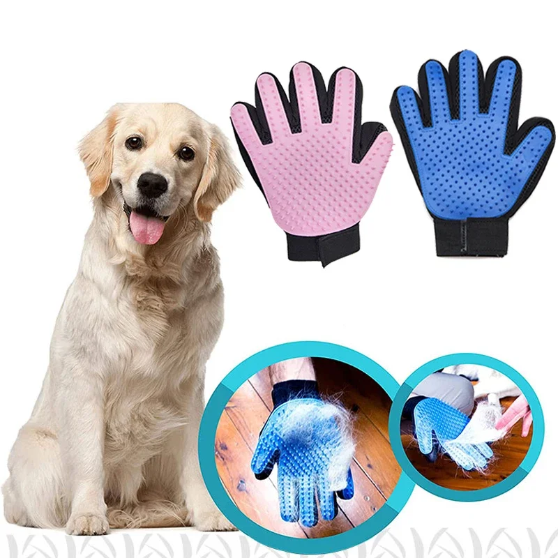 Pet Glove for Dog Cat Grooming Glove Cat Hair Deshedding Brush Pet Bath Hair Remover Clean Massage Brush Dogs Grooming Supplies