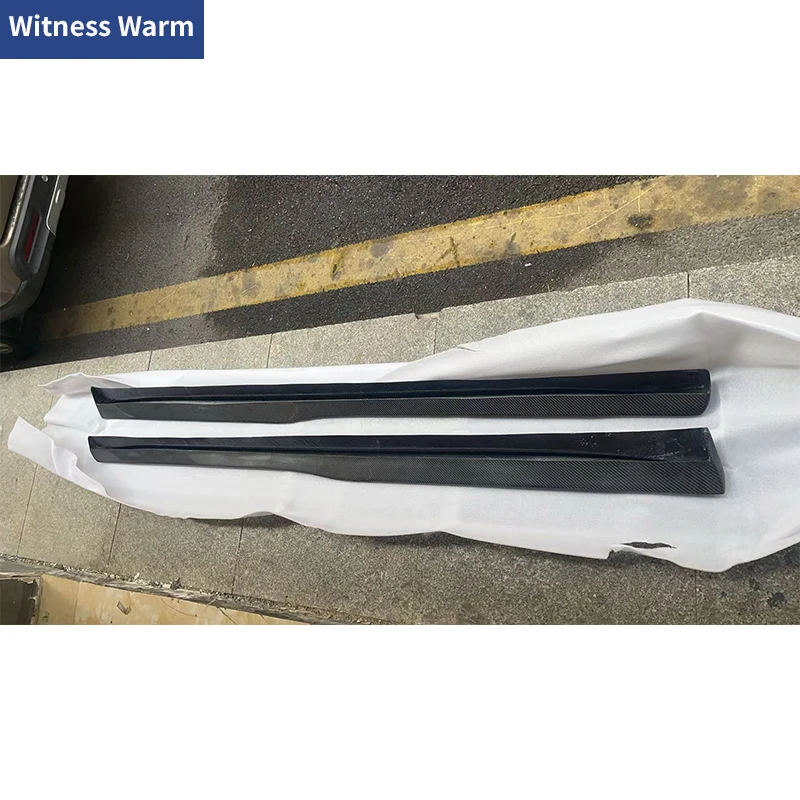 Extension de jupes latérales en fibre de carbone véritable pour BMW F82 F83 M4 style PSM 2014 - 2020