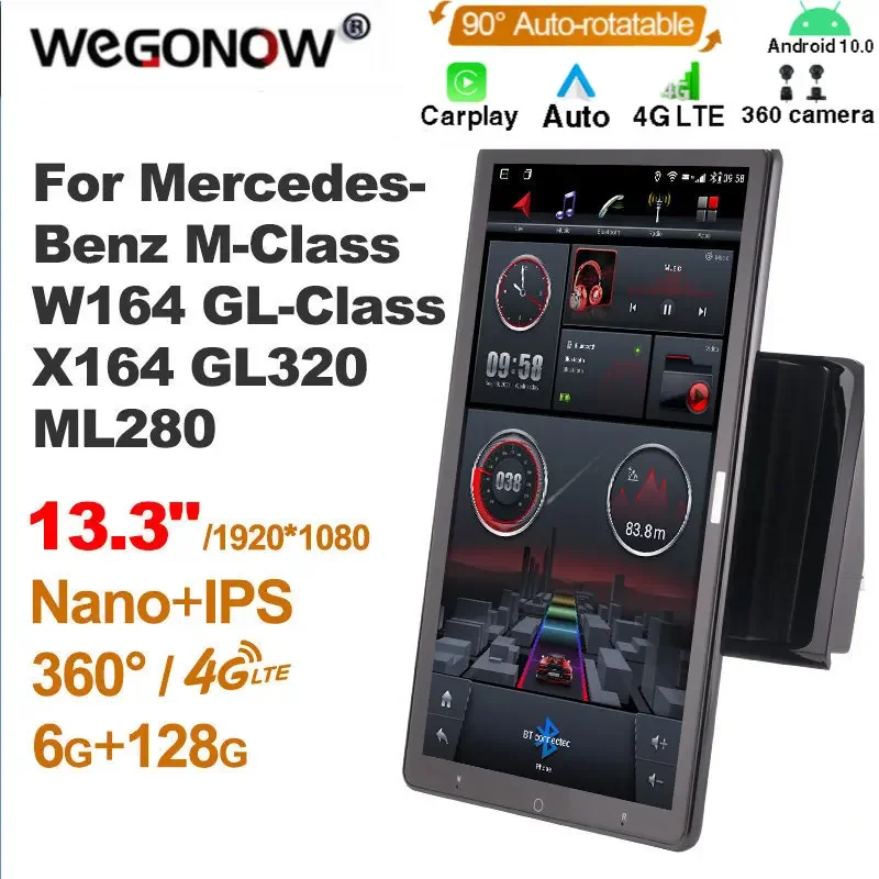 

Android10.0 Ownice автомобильное радио для Mercedes-Benz M-Class W164 GL-Class X164 GL320 ML280 13,3 ''7862 512 без DVD Nano 1920*1080