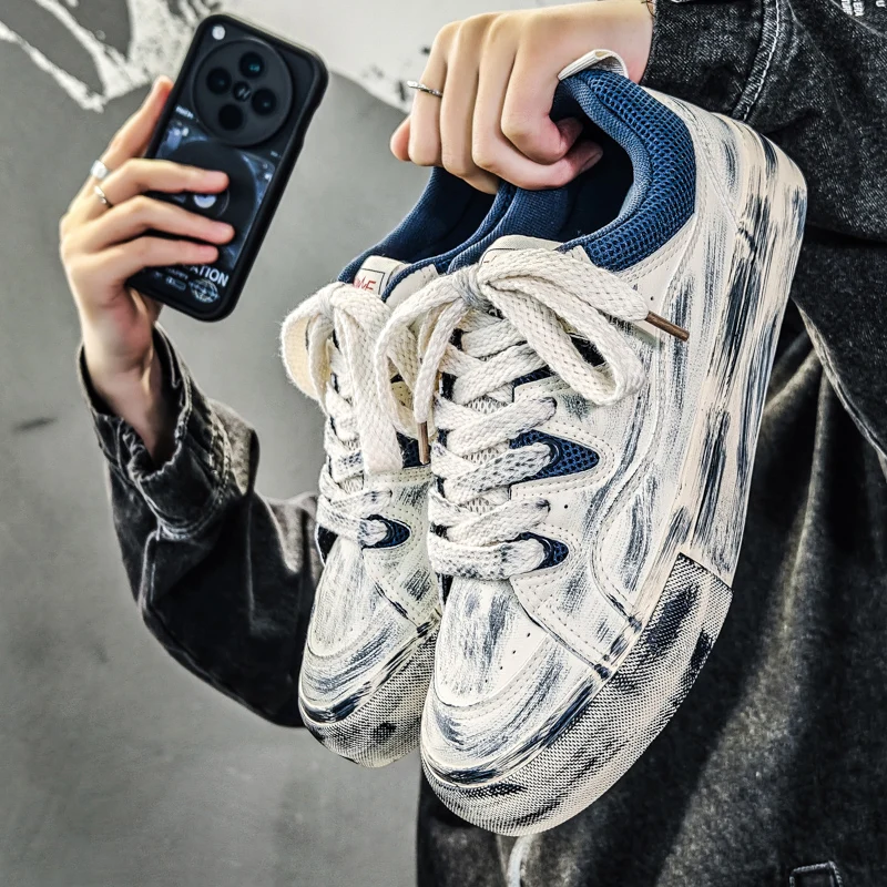 

Холщовая обувь дышащая летом, универсальная для подростков, спортивных кроссовок и обувь из потертой ткани с низким берцем.