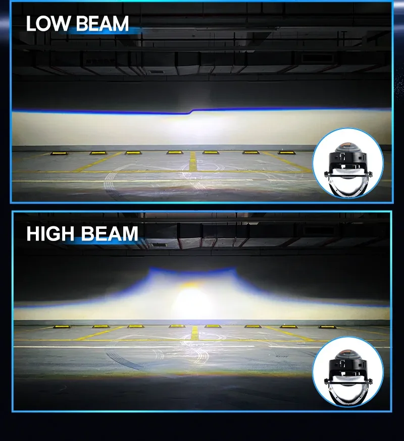 

Наслаждайтесь кристально чистой видимостью с этим объективом 55 Вт HID lo beam