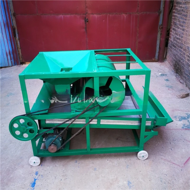 Double-layer vibrating grain screening machine, blow-type rapeseed stone removal machine, sesame impurity removal machine