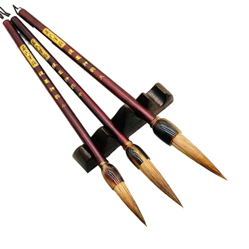 Weasel Rabbit Hair Brush Running Regular Script Official Script Cursive Brush Beginner Chinese Calligraphy Painting Brush Pen