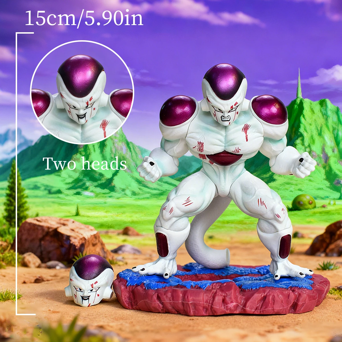 ฟิกเกอร์อนิเมะดราก้อนบอล Z ฟรีเซอร์ ขนาด 15 ซม./5.9 นิ้ว ของสะสมโมเดลฟิกเกอร์แอคชั่นฟรีเซอร์จาก DBZ ทำจาก PVC ของเล่นสะสม ของขวัญ