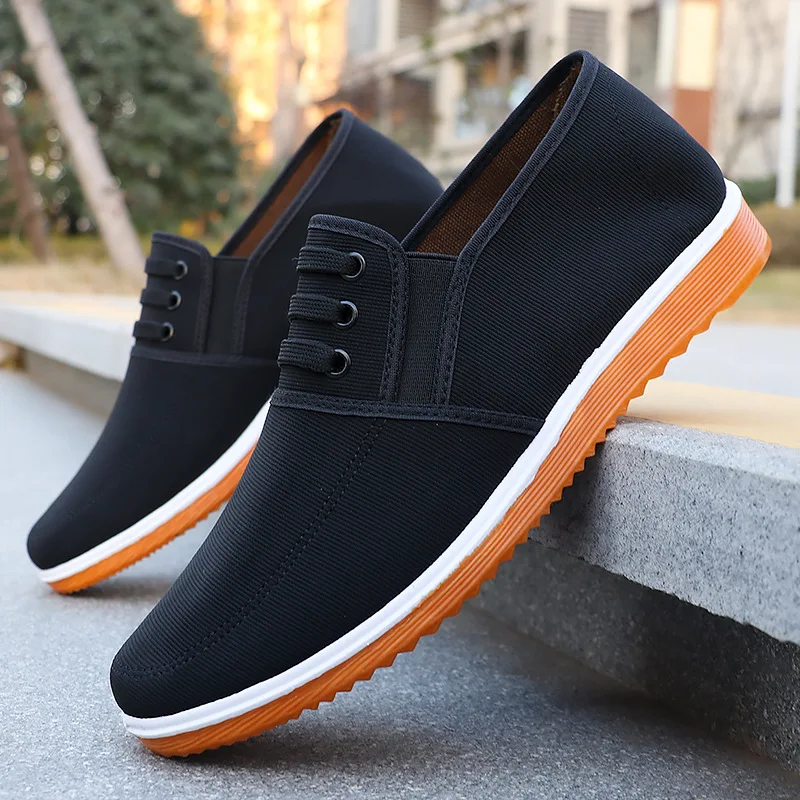 Cloth shoes, traditional Beijing cloth shoes, work shoes for middle-aged and elderly men, casual men's shoes, walking shoes