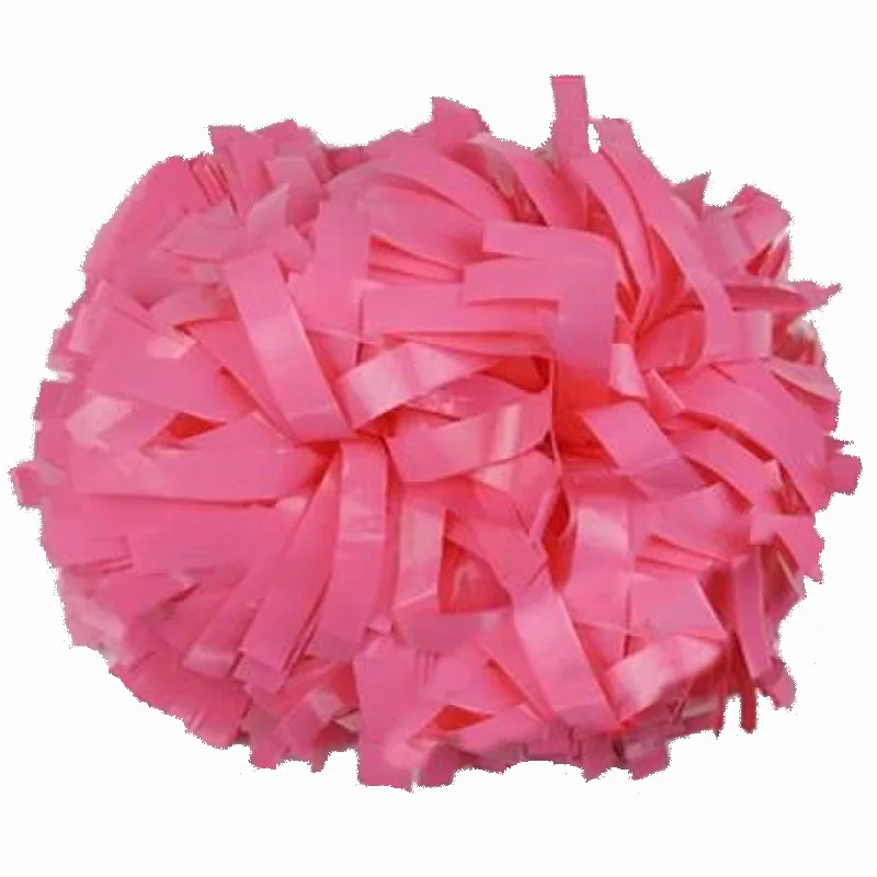 Cheerleader Pom Poms, PE Cheerleading Pompons, Sports Supplies Factory, High Quality, Color Can Free Combination, 6 