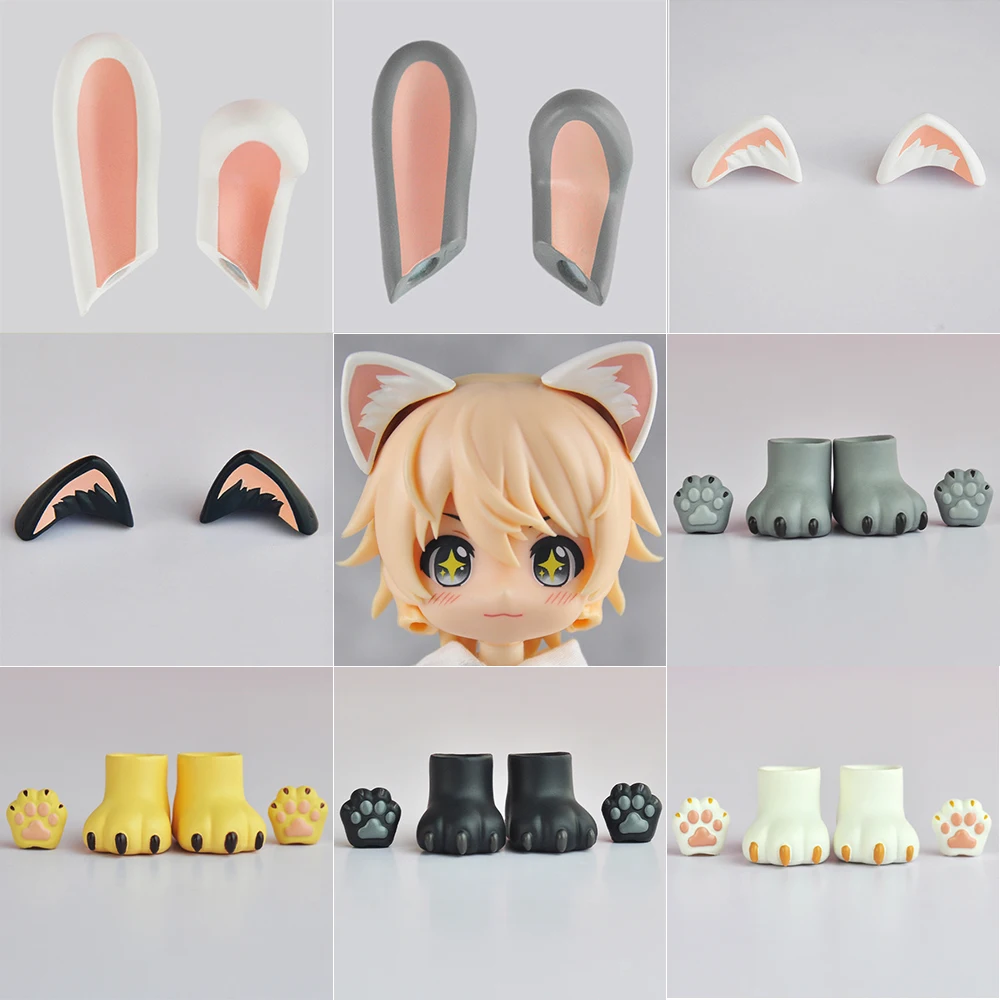 

Ob11 YMY Куклы Cat ручная кукла Cat Feet Cat YMY уши кроличьи уши Аксессуары Сменные ноги Ymy Жесты с магнитом Игрушки «сделай сам»