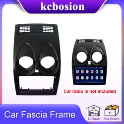 Kcbosion 2 Din Car Radio Frame For Nissan Qashqai J10 X TRIAL 2006 - 2014 Fascia Dash Kit Radio Panel Stereo Cover Installation