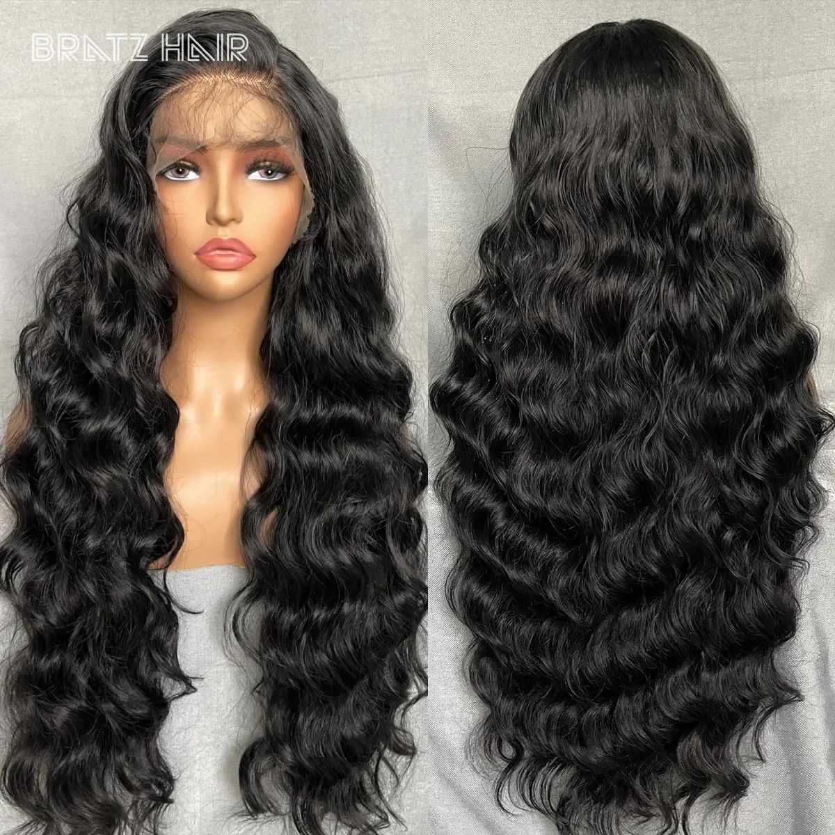 

300 Density Thick 13x6 13x4 Body Wave Lace Frontal Wig Human Hair Brazilian Remy Pre Plucked 32 Inch 360 Full Lace Wig for Women