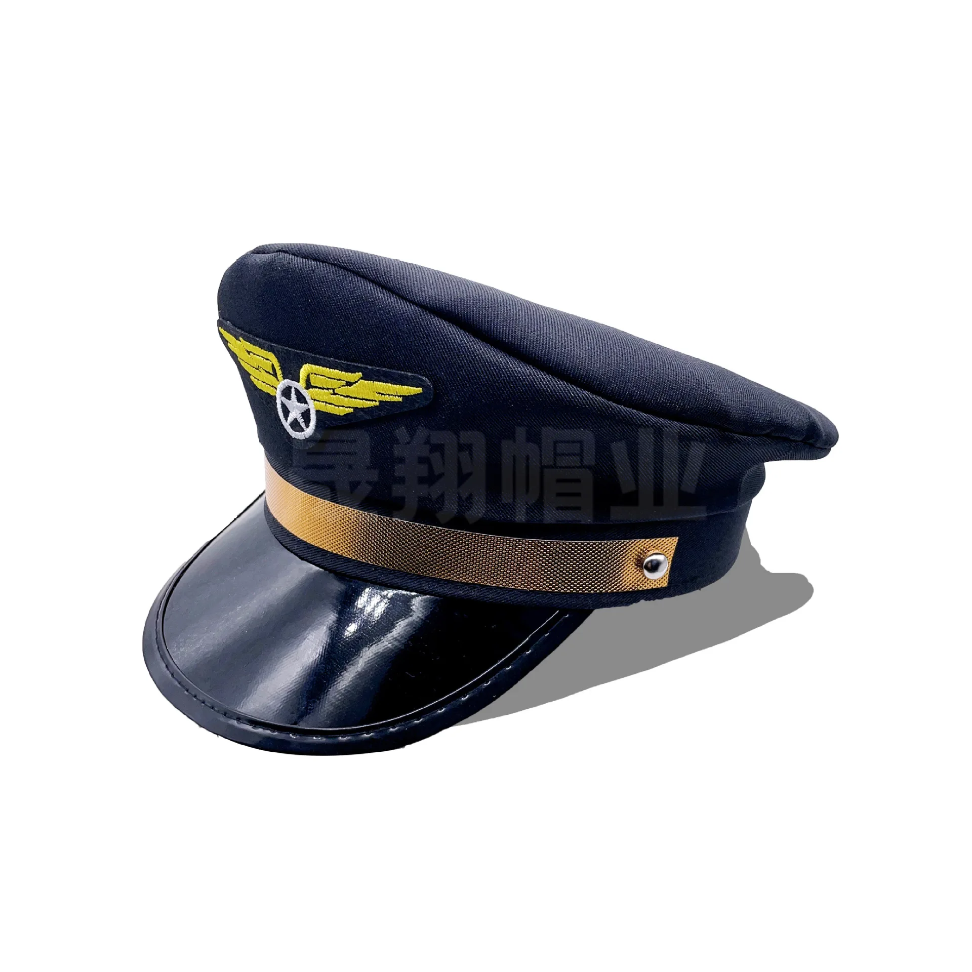 Military Hat Army Peaked Captain flight cap fun party sun protection shade adjustable adult flight attendant accessories 8M169